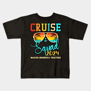 Squad Crew Cruise 2024 Summer Vacation Matching Family Kids T-Shirt